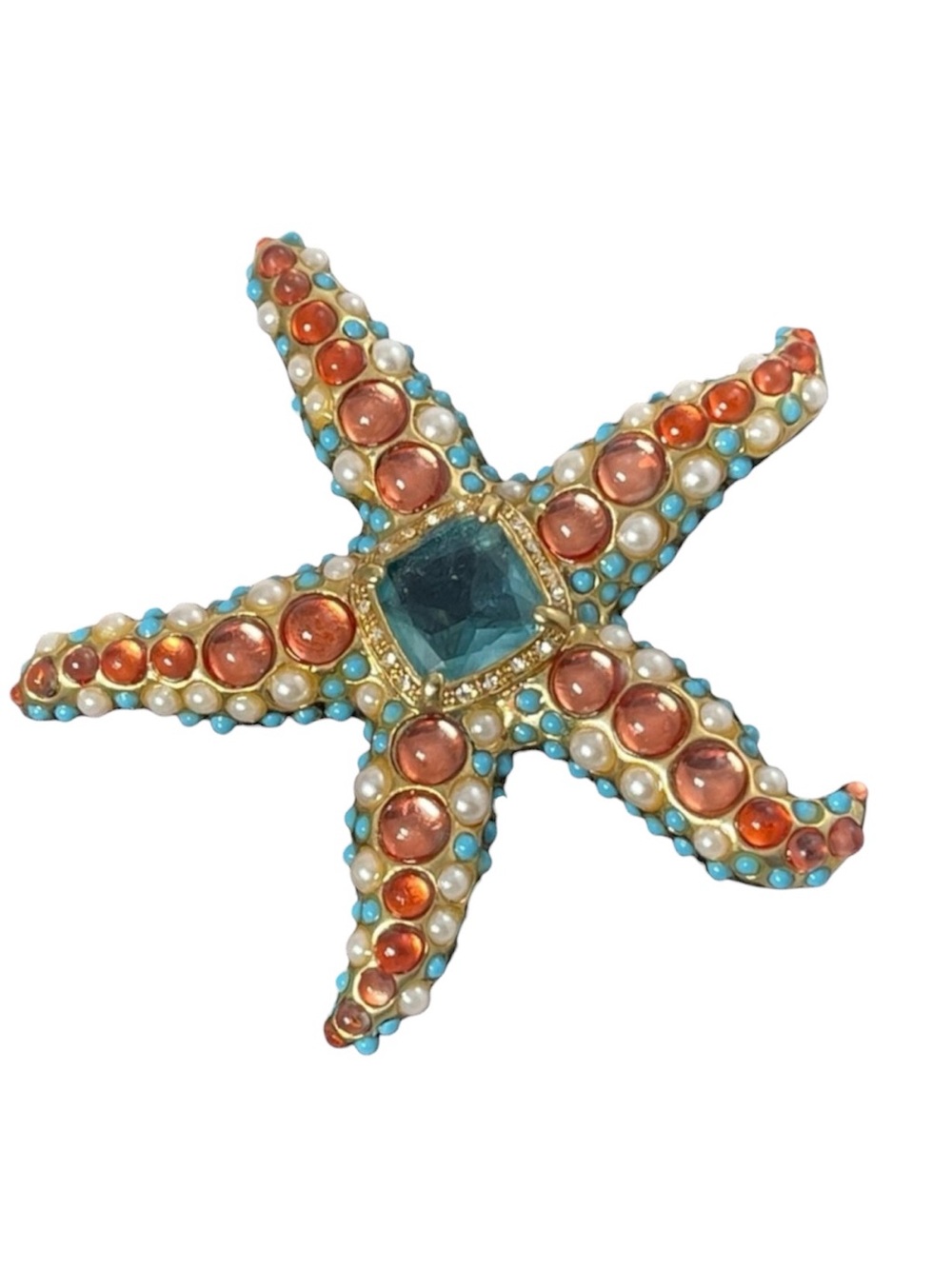 Vintage KJL Kenneth Jay Lane Starfish brooch signed RARE